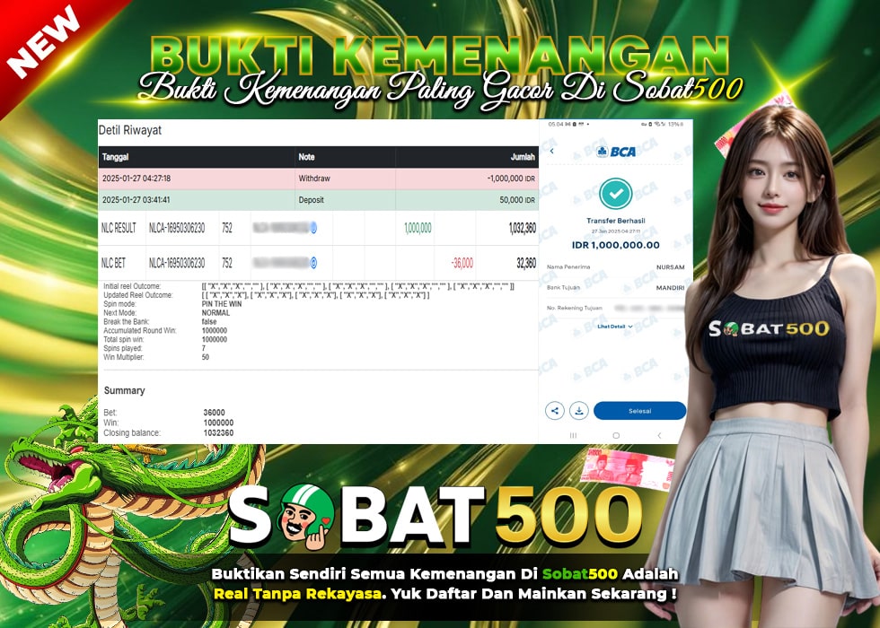 BUKTI JACKPOT SLOT LONER TERPERCAYA DI INDONESIA TGL 27-01-2025