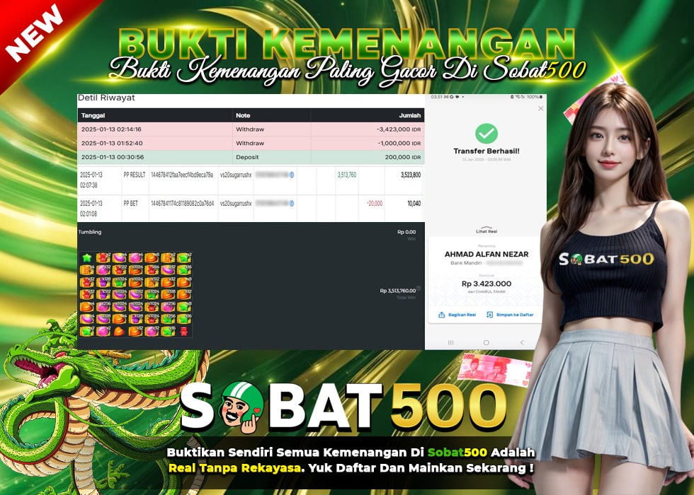 BUKTI JACKPOT SLOT SUGAR RUSH 1000 TERPERCAYA DI INDONESIA TGL 13-01-2025