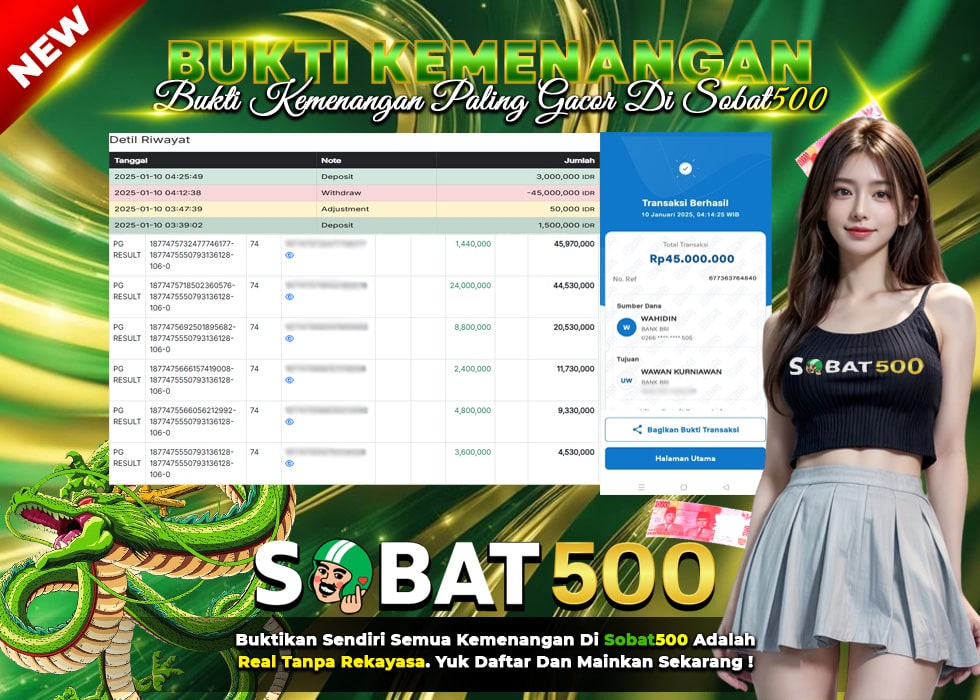 BUKTI JACKPOT SLOT MAHJONG WAYS TERPERCAYA DI INDONESIA TGL 10-01-2025