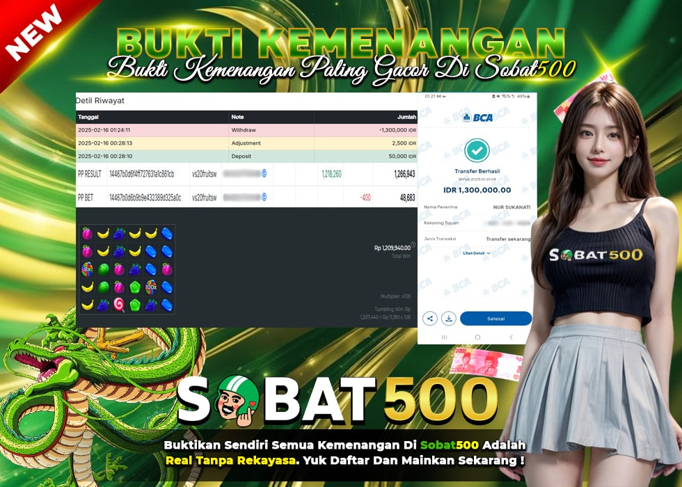 BUKTI JACKPOT SLOT SWEET BONANZA TERPERCAYA DI INDONESIA TGL 16-02-2025