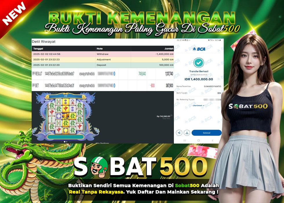 BUKTI JACKPOT SLOT MAHJONG WINS 3 TERPERCAYA DI INDONESIA TGL 02-02-2025