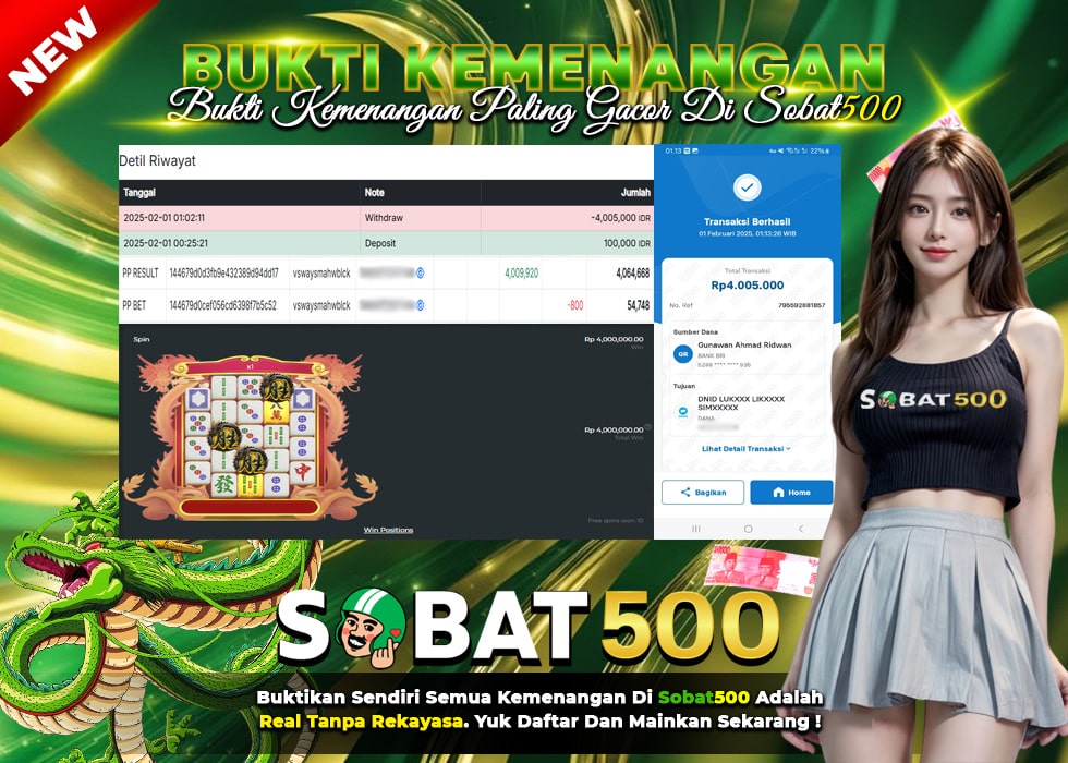 BUKTI JACKPOT SLOT MAHJONG WINS 3 TERPERCAYA DI INDONESIA TGL 01-02-2025