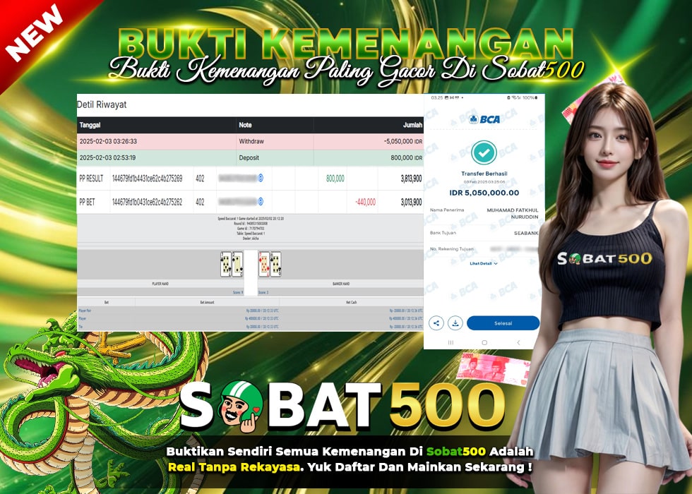 BUKTI JACKPOT SPEED BACCARAT 1 TERPERCAYA DI INDONESIA TGL 03-02-2025